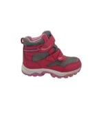 Ghete copii Lilly &Dan 33, imitatie de piele, roz gri, waterproof