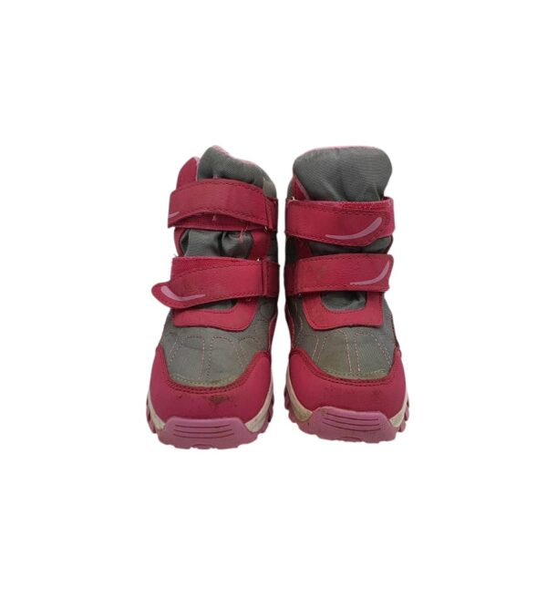 Ghete copii Lilly &Dan 33, imitatie de piele, roz gri, waterproof - imagine 3