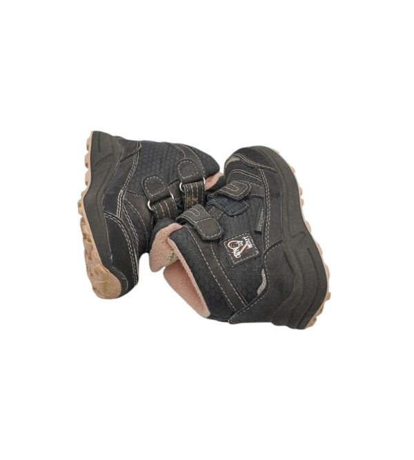 Cizme copii 21,imitatie de piele, material textil, negru, waterproof - imagine 4