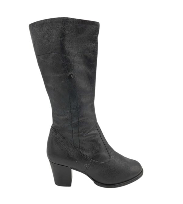 Cizme dama 37, piele, negru - imagine 1
