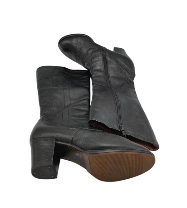 Cizme dama 37, piele, negru - imagine 4