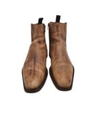 Botine barbati 40, piele, maro - imagine 3