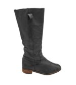 Cizme dama Buffalo 42, piele, negru