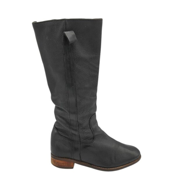 Cizme dama Buffalo 42, piele, negru - imagine 1