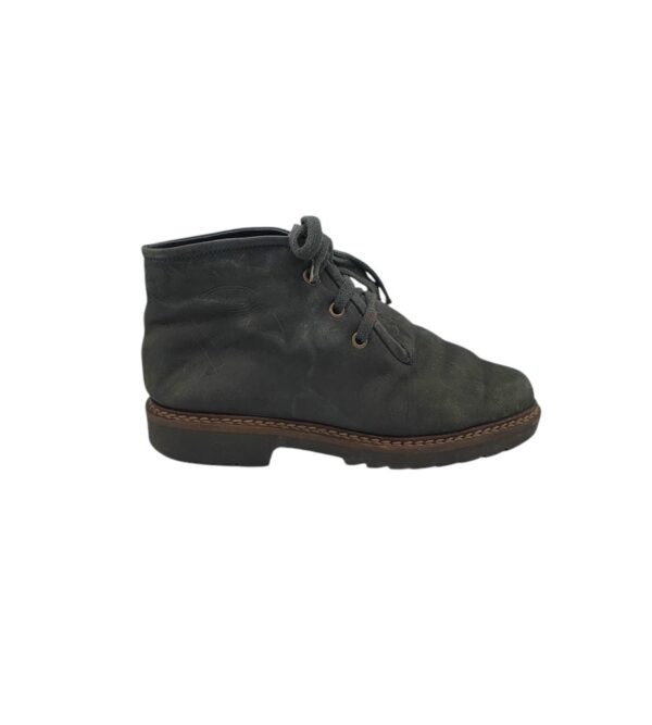 Ghete dama Young Fashion 38, piele, negru, imblanite - imagine 1