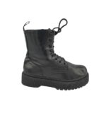 Ghete dama 40, imitatie de piele, negru