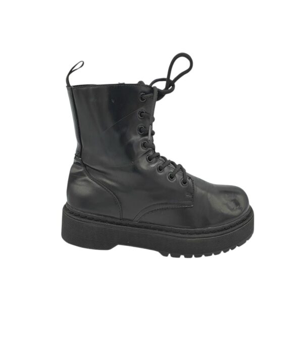 Ghete dama 40, imitatie de piele, negru - imagine 1