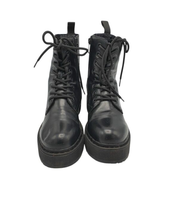 Ghete dama 40, imitatie de piele, negru - imagine 3