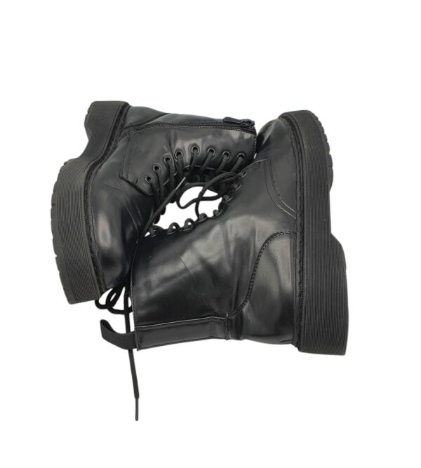 Ghete dama 40, imitatie de piele, negru - imagine 4