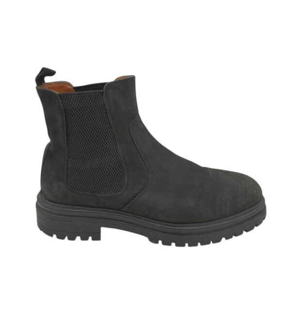 Ghete barbati Pat Calvin 45, piele, negru - imagine 1