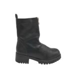 Ghete dama 40, imitatie de piele, negru