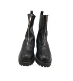 Ghete dama 40, imitatie de piele, negru - imagine 3