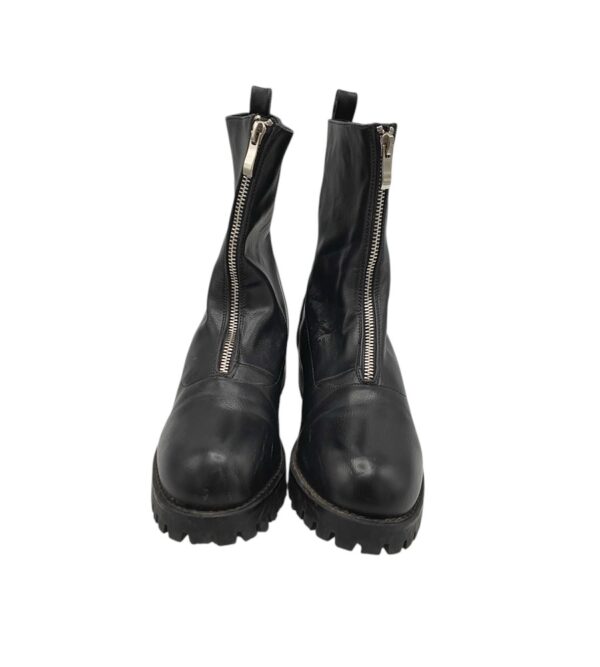 Ghete dama 40, imitatie de piele, negru - imagine 3