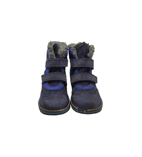 Ghete copii Elefanten 25, piele, albastru - imagine 3
