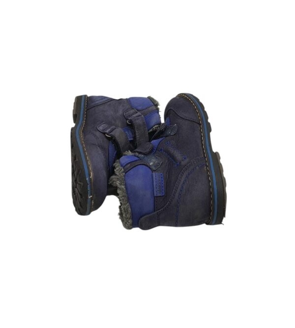 Ghete copii Elefanten 25, piele, albastru - imagine 4