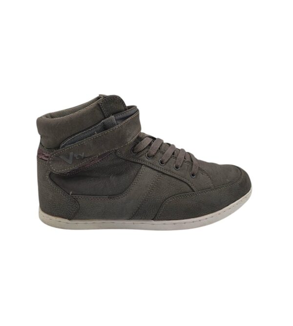 Adidasi barbati Vty 44, imitatie de piele, gri - imagine 1