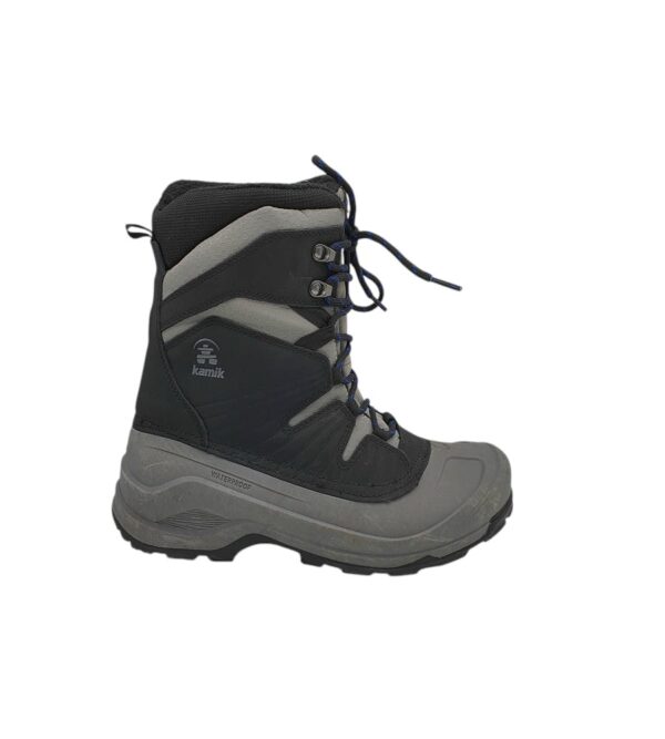 Cizme barbati Kamik 43, imitatie de piele, alte materiale, gri negru, waterproof - imagine 1