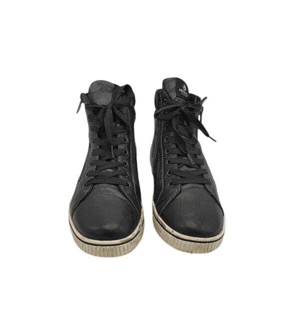 Ghete barbati Remonte 41, piele, imitatie de piele, negru - imagine 3