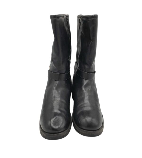 Cizme dama Gracealand 42, imitatie de piele, negru, imblanite - imagine 3