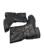 Cizme dama Gracealand 42, imitatie de piele, negru, imblanite - imagine 4