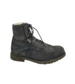 Ghete barbati Bugatti 44, piele, gri, imblanite