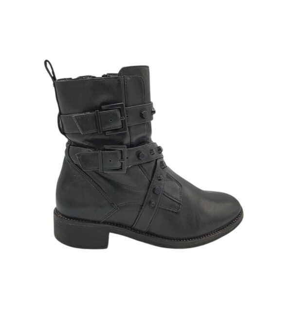 Botine dama Tamaris 38, piele, imitatie de piele, negru - imagine 1