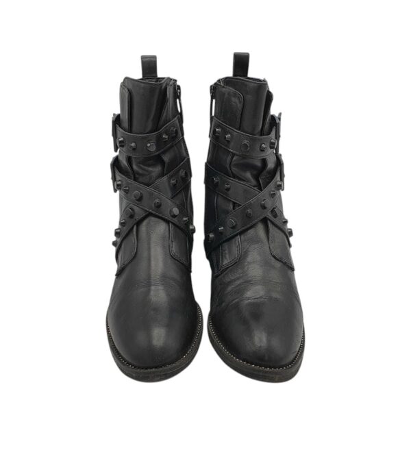 Botine dama Tamaris 38, piele, imitatie de piele, negru - imagine 3