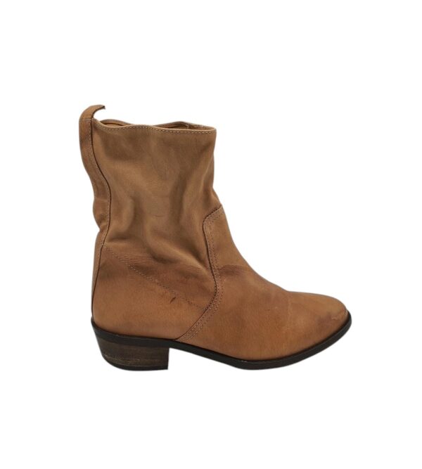 Botine dama Hugo Boss 38, piele, maro - imagine 1