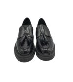 Mocasini dama Gino Rossi Rubber, piele, negru - imagine 4