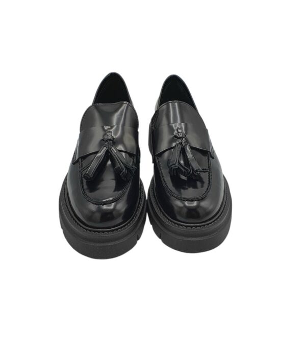 Mocasini dama Gino Rossi Rubber, piele, negru - imagine 4