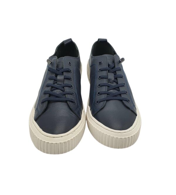 Tenisi barbati Gino Rossi 45, piele, bleumarin - imagine 3