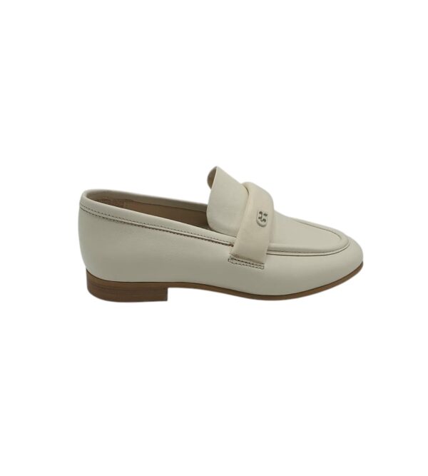 Mocasini dama Gino Rossi , piele, alb - imagine 1