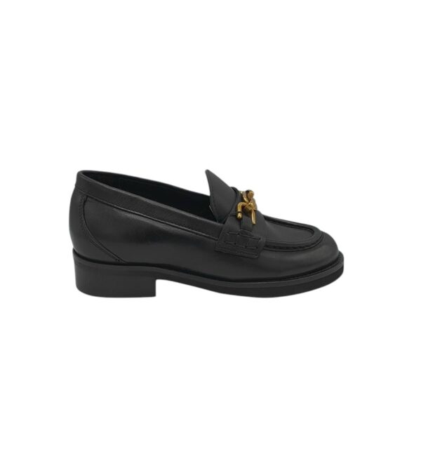 Mocasini dama Gino Rossi Sara, piele, negru - imagine 1