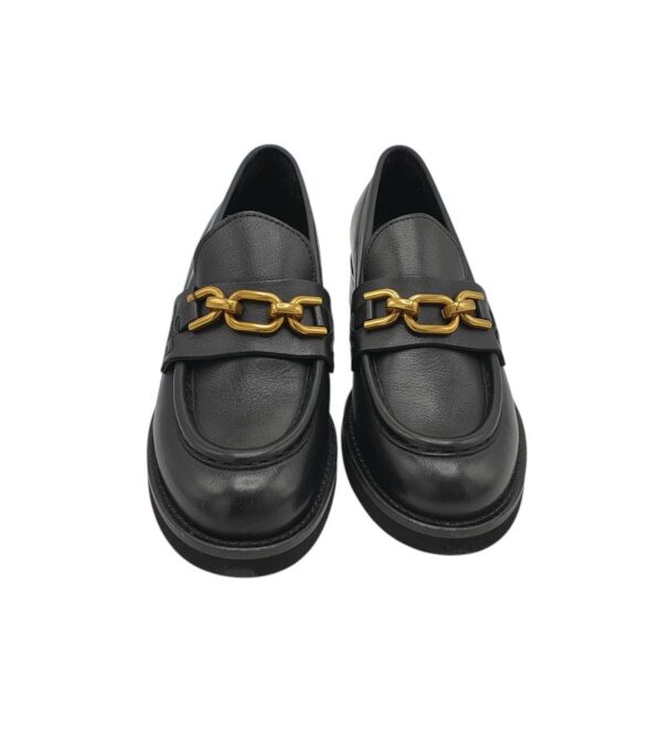 Mocasini dama Gino Rossi Sara, piele, negru - imagine 3