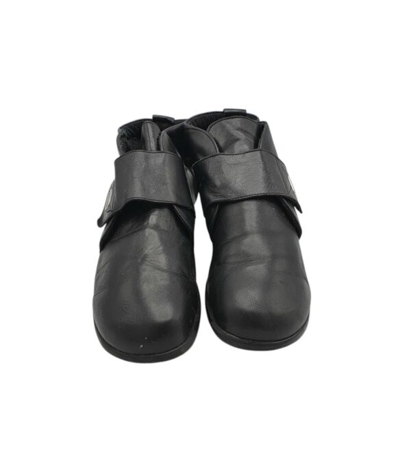 Ghete dama Ladysko 39, piele, negru - imagine 3