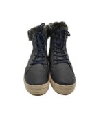 Ghete dama Woodstone 41, imitatie de piele, negru, imblanite - imagine 3