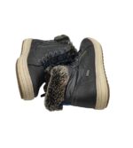Ghete dama Woodstone 41, imitatie de piele, negru, imblanite - imagine 4