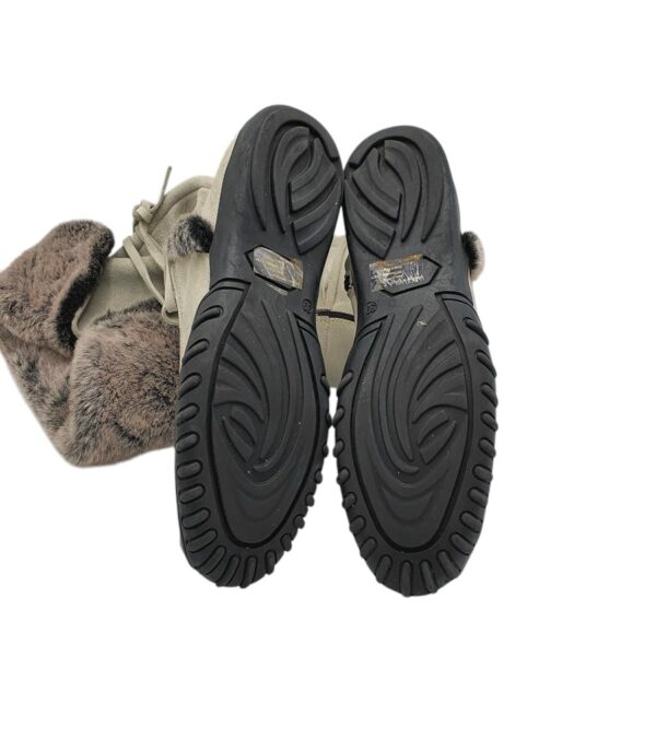 Cizme dama 39, piele intoarsa, gri - imagine 5