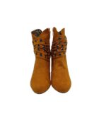 Botine dama  La Strada 39, material textil, maro - imagine 3