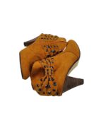 Botine dama  La Strada 39, material textil, maro - imagine 4