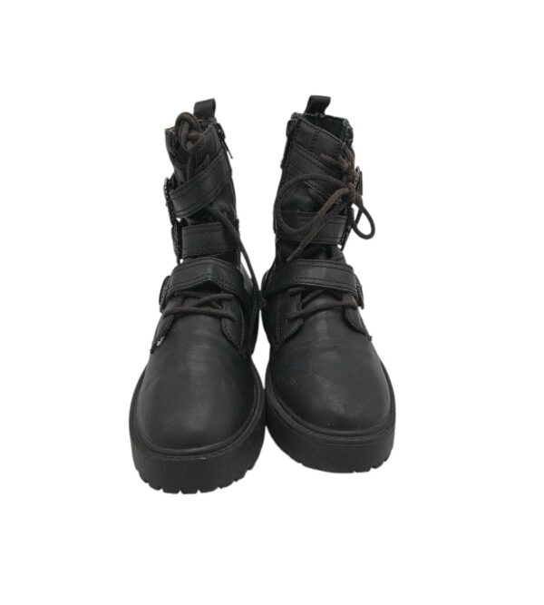 Ghete dama Zara 38, piele, imitatie de piele, negru - imagine 3