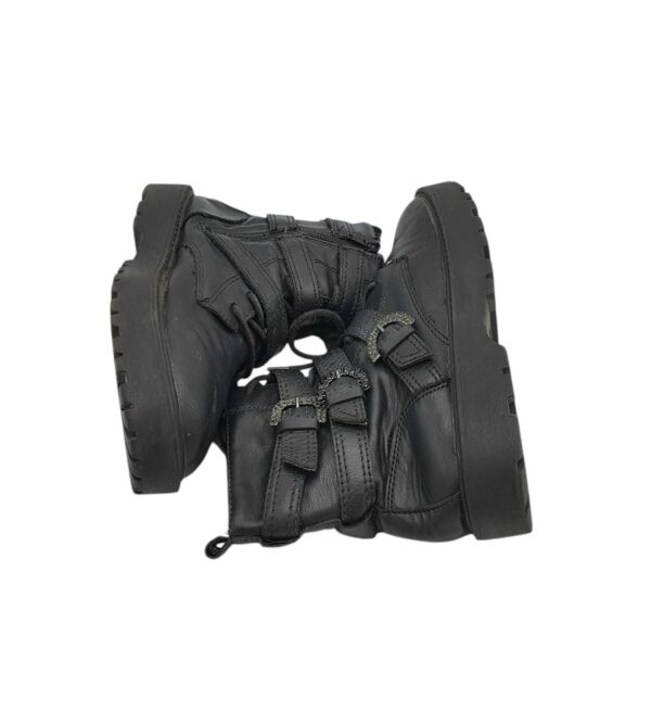 Ghete dama Zara 38, piele, imitatie de piele, negru - imagine 4