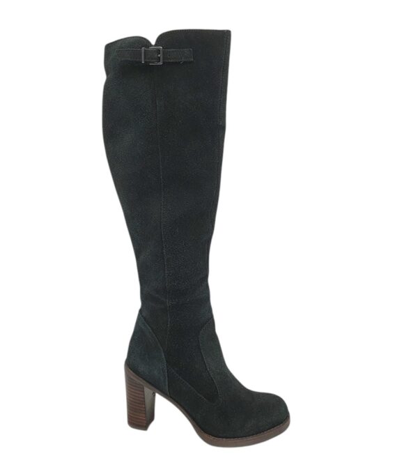 Cizme dama Next 36, piele intoarsa, negru - imagine 1