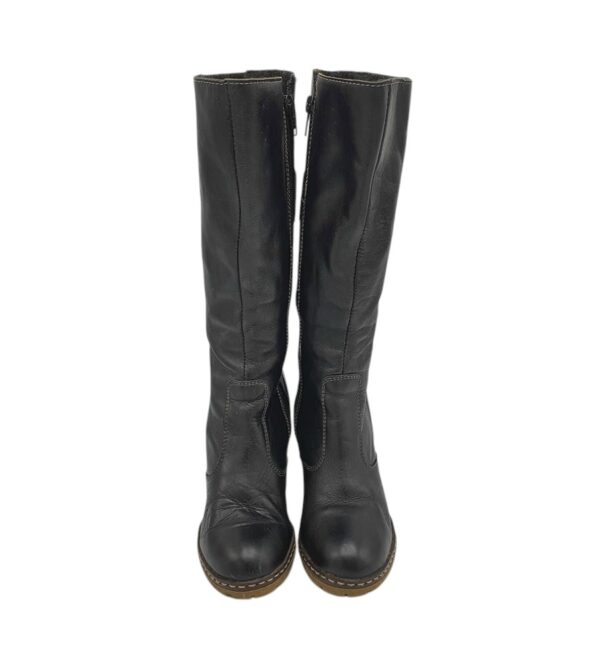 Cizme dama 36, piele, negru - imagine 3