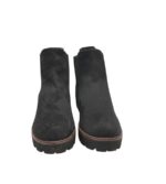 Botine dama Rieker 41, material textil, negru - imagine 3