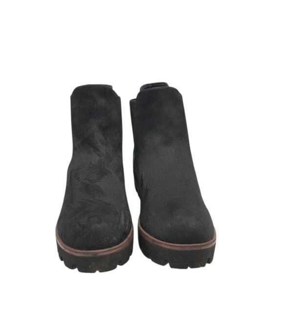 Botine dama Rieker 41, material textil, negru - imagine 3