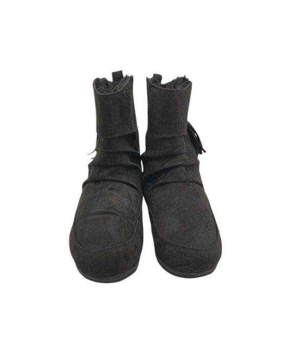 Cizme dama Primark 38, material textil, negru, imblanite - imagine 3