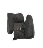Cizme dama Primark 38, material textil, negru, imblanite - imagine 4