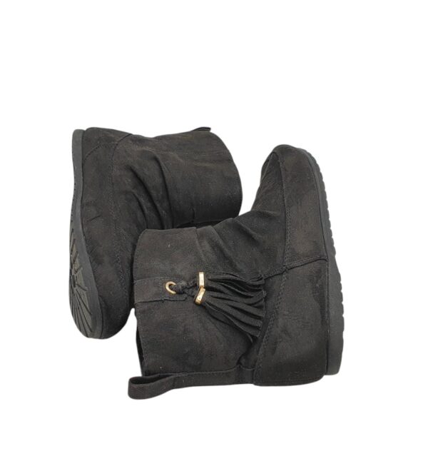 Cizme dama Primark 38, material textil, negru, imblanite - imagine 4