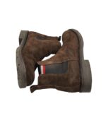 Ghete barbati Tommy Hilfiger 43, piele intoarsa, material textil, maro - imagine 4